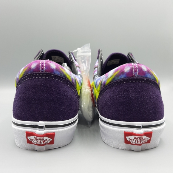 NEW Vans Old Skool Tie Dye Mysterioso Purple Suede True White Men's Size 9 - Picture 7 of 11